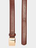 Cinturón Con Hebilla Rectangular