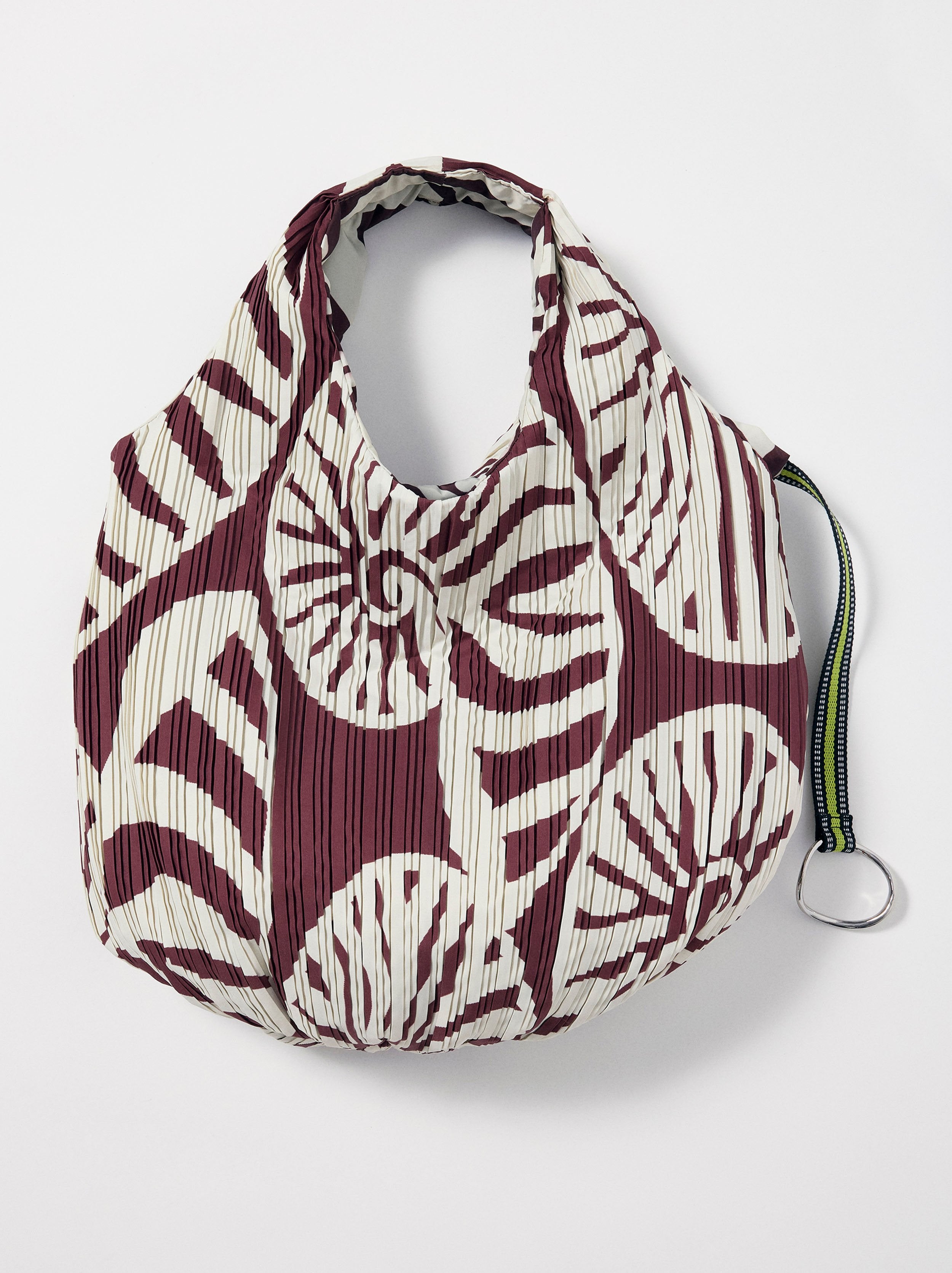 Bolso De Hombro Nylon Estampado
