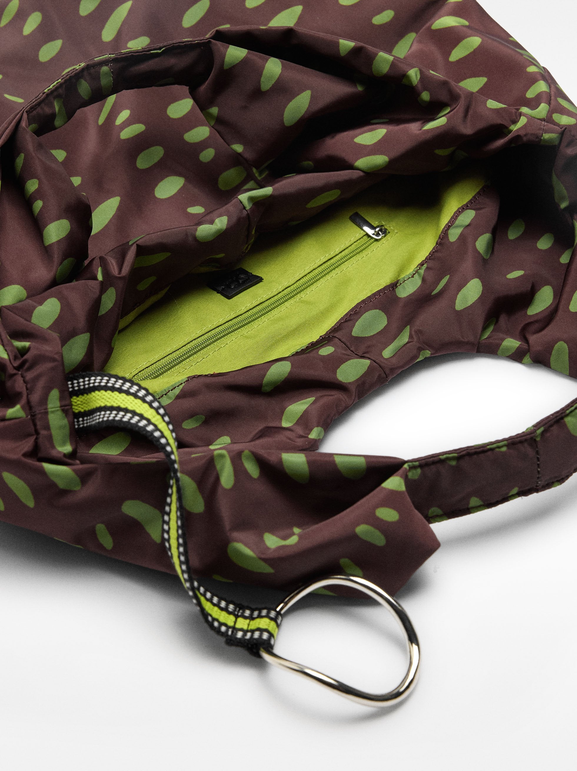 Bolso De Hombro Nylon Estampado
