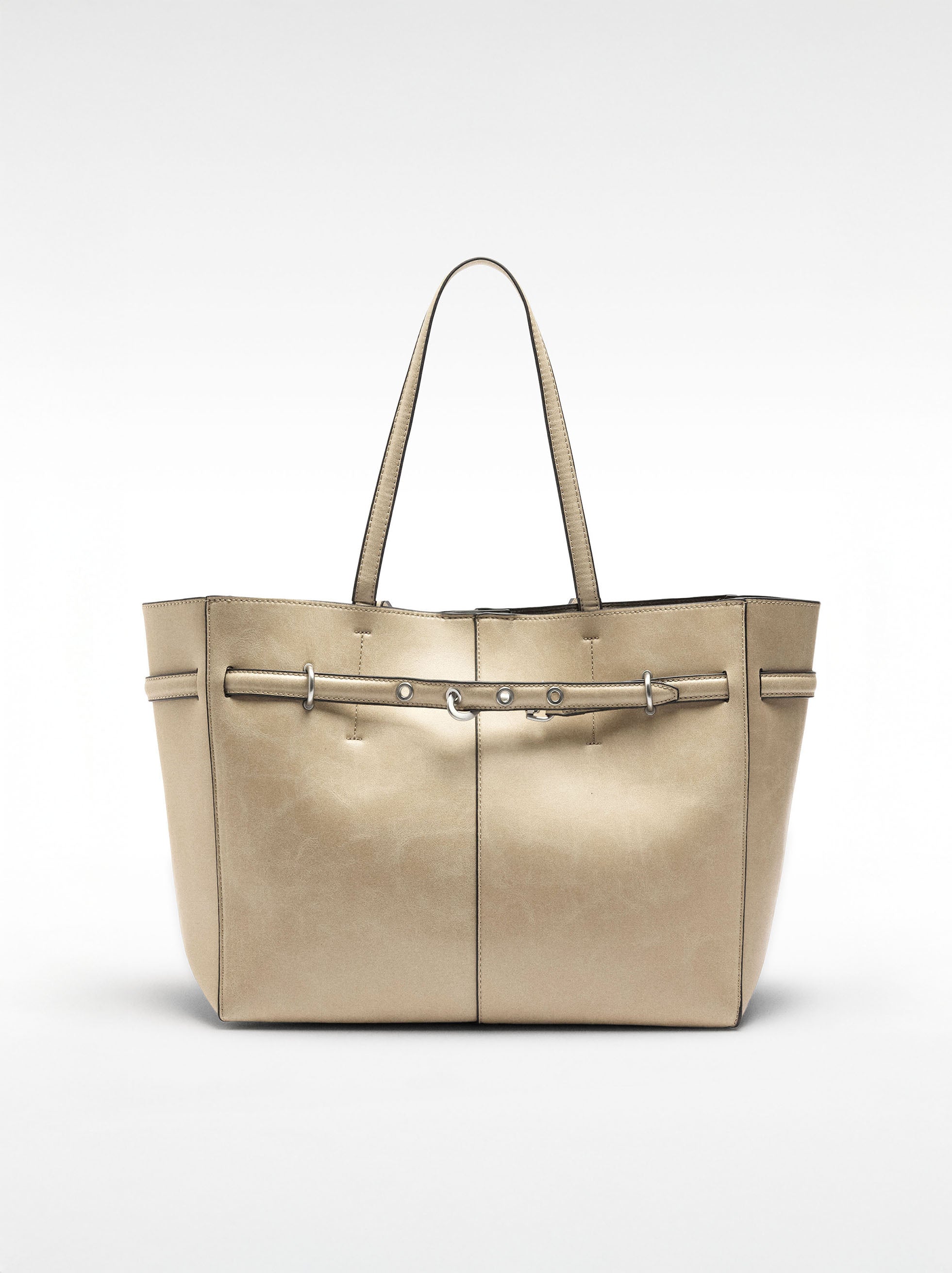 Bolso Shopper Efecto Craquelado