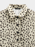 Camisa De Estampado Animal 100% Lyocell