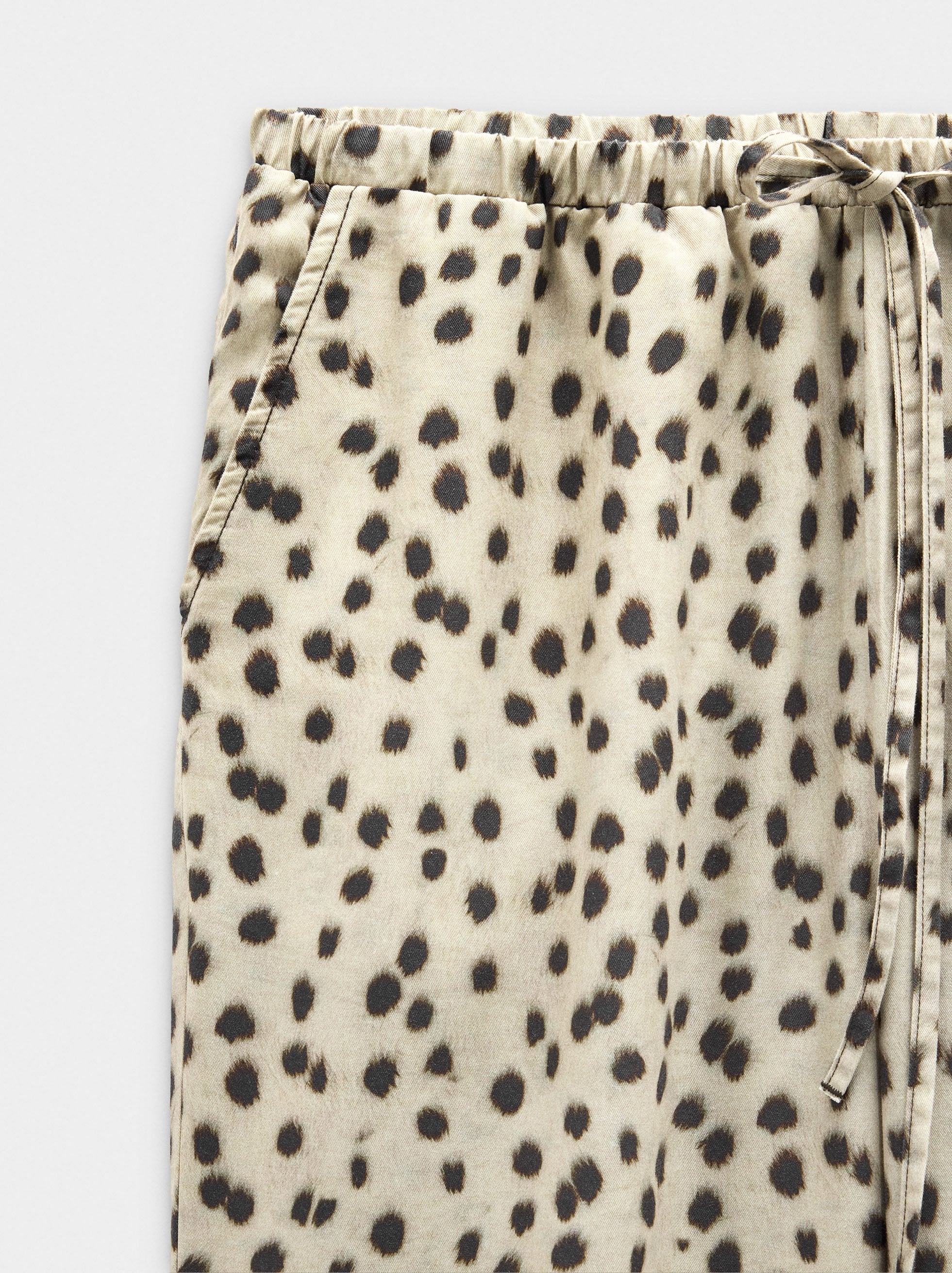 Pantalón Estampado Animal 100% Lyocell