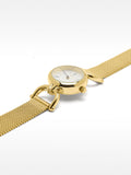 Reloj De Malla Metálica De Acero Inoxidable