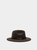 Sombrero De Lana Con Cinturón De Piel