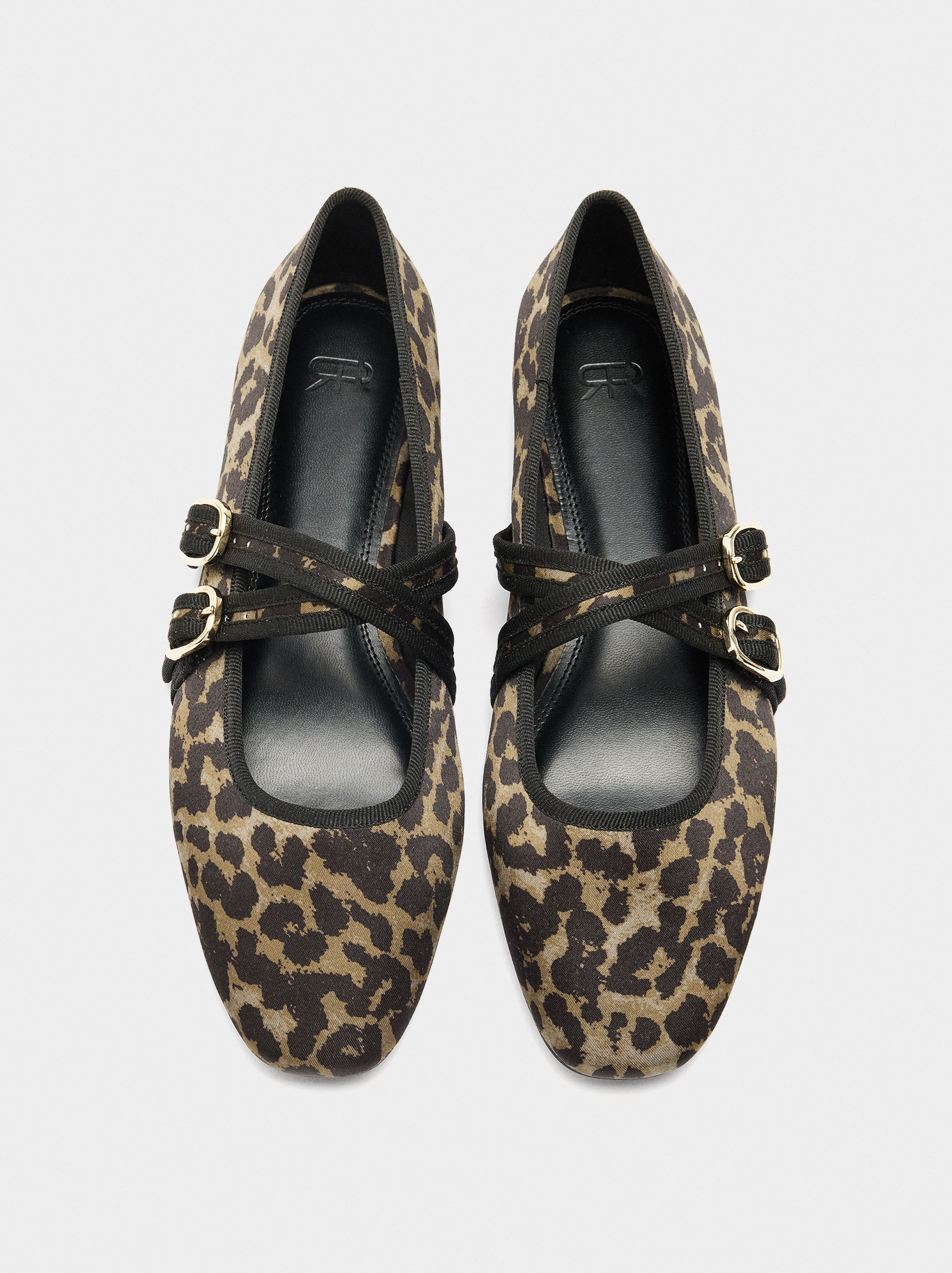 Bailarinas De Tejido Estampado Animal