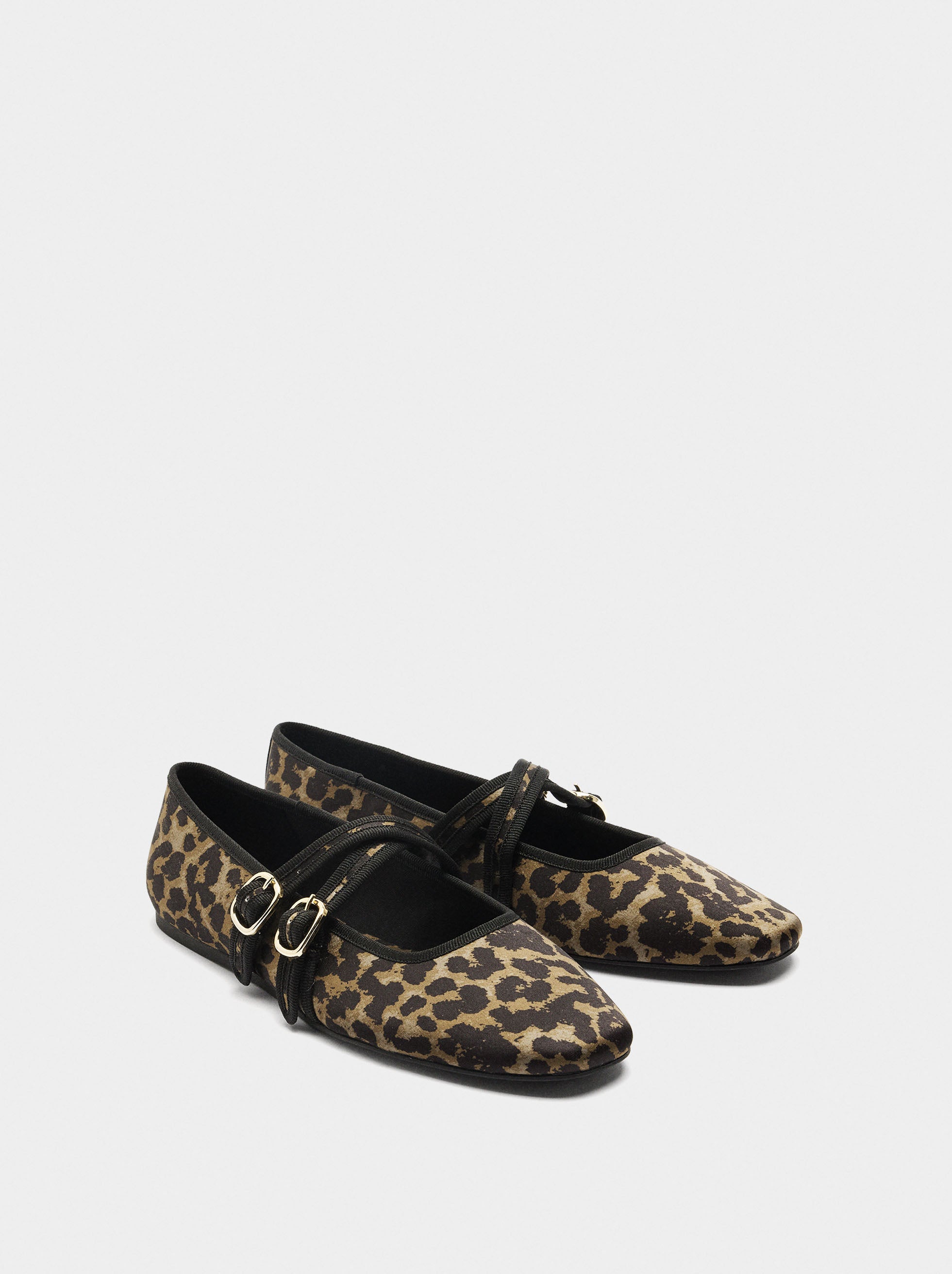 Bailarinas De Tejido Estampado Animal