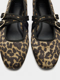 Bailarinas De Tejido Estampado Animal