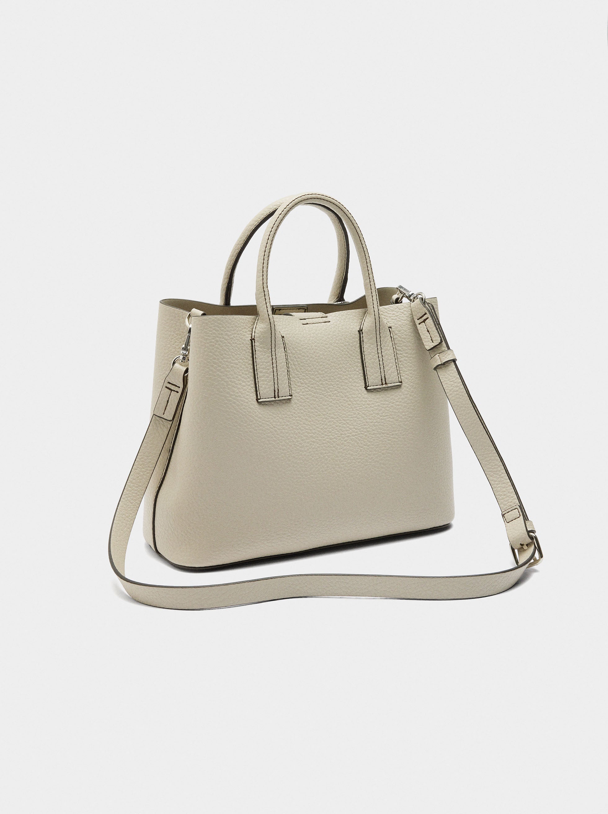 Bolso Tote Con Textura