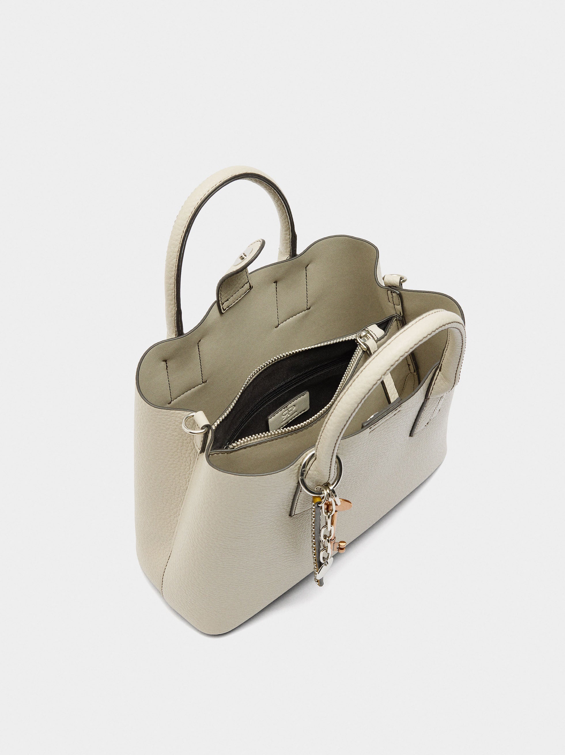 Bolso Tote Con Textura