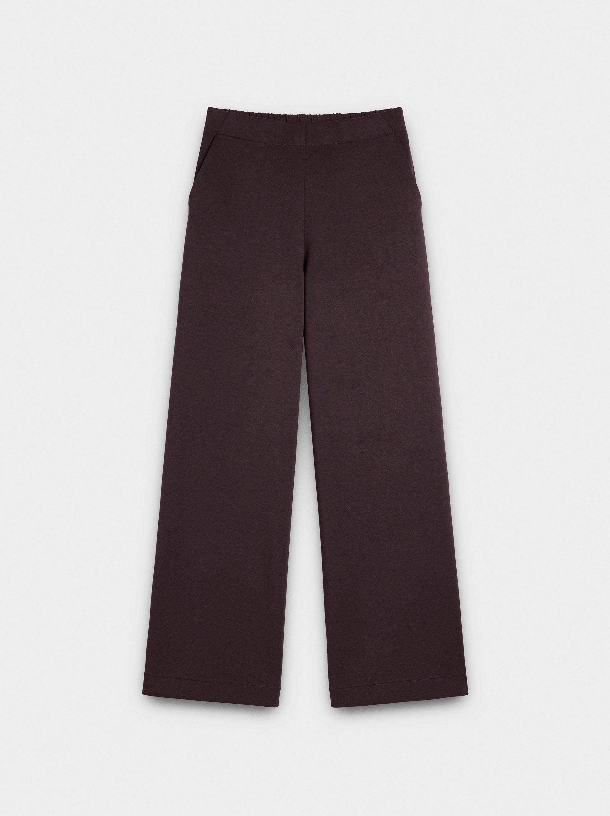 Pantalón Con Cintura Elástica Y Bolsillos