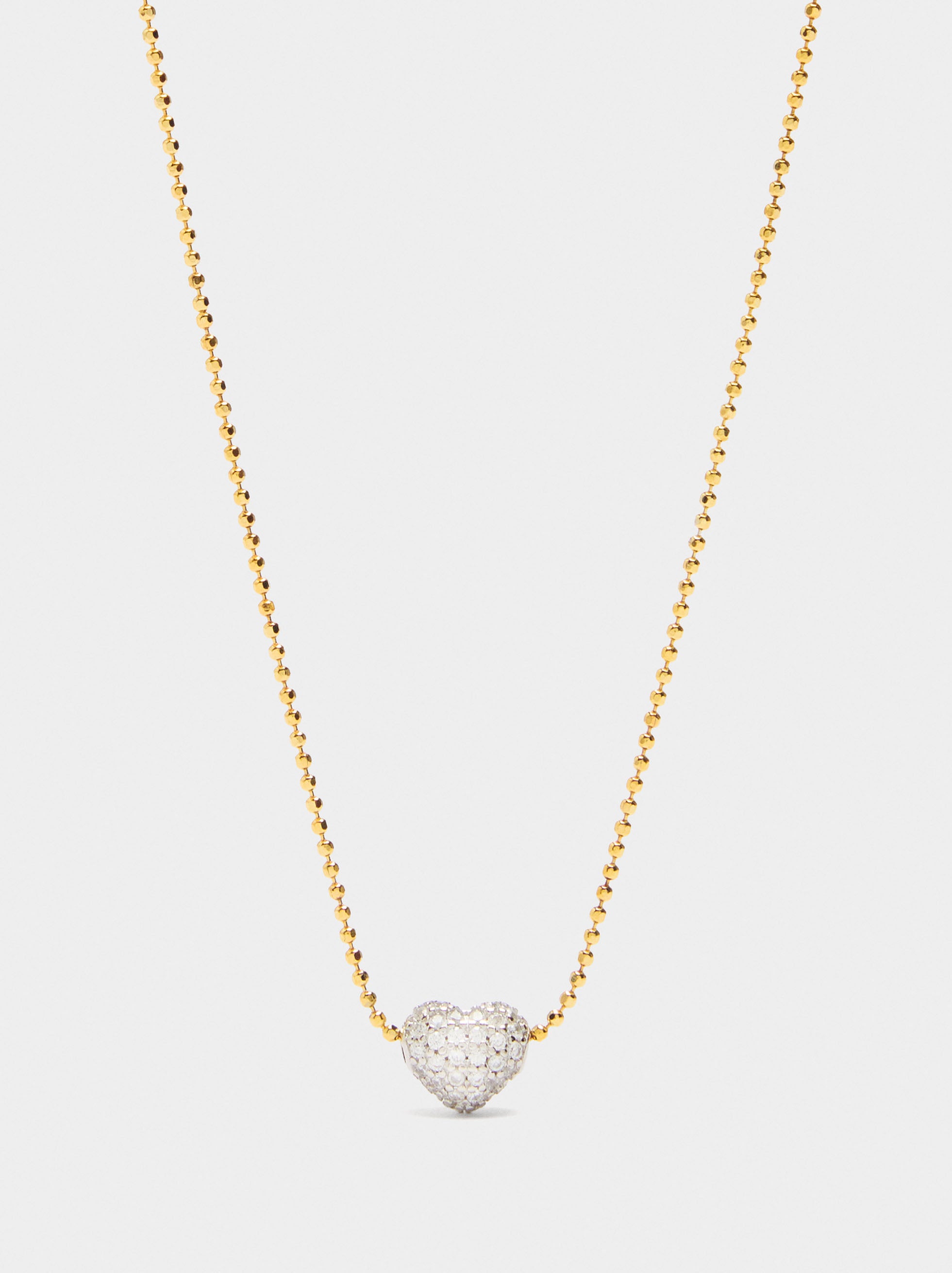 Collar Colgante Con Circonitas - Plata De Ley 925