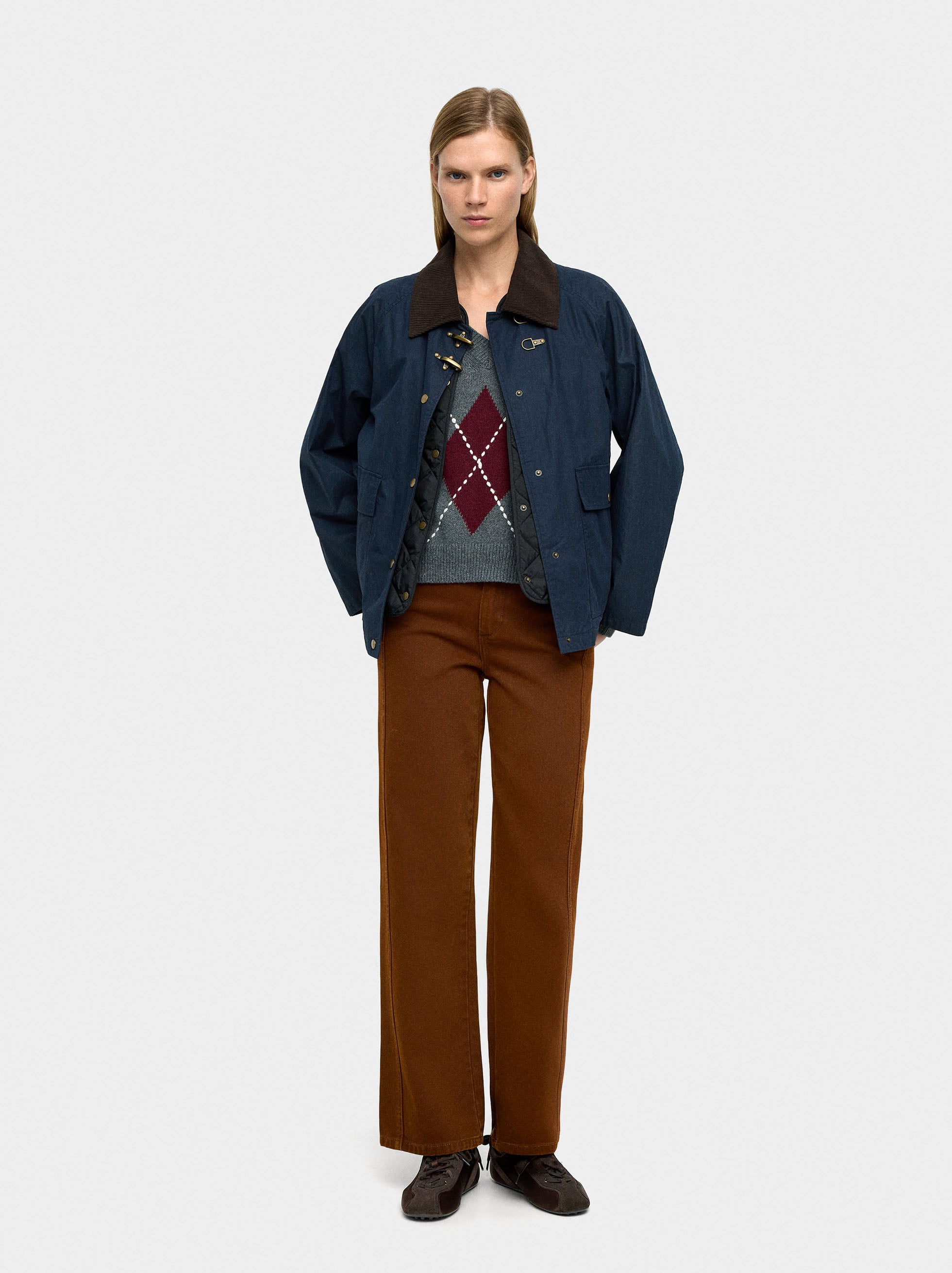 Chaqueta De Algodón Con Chaleco