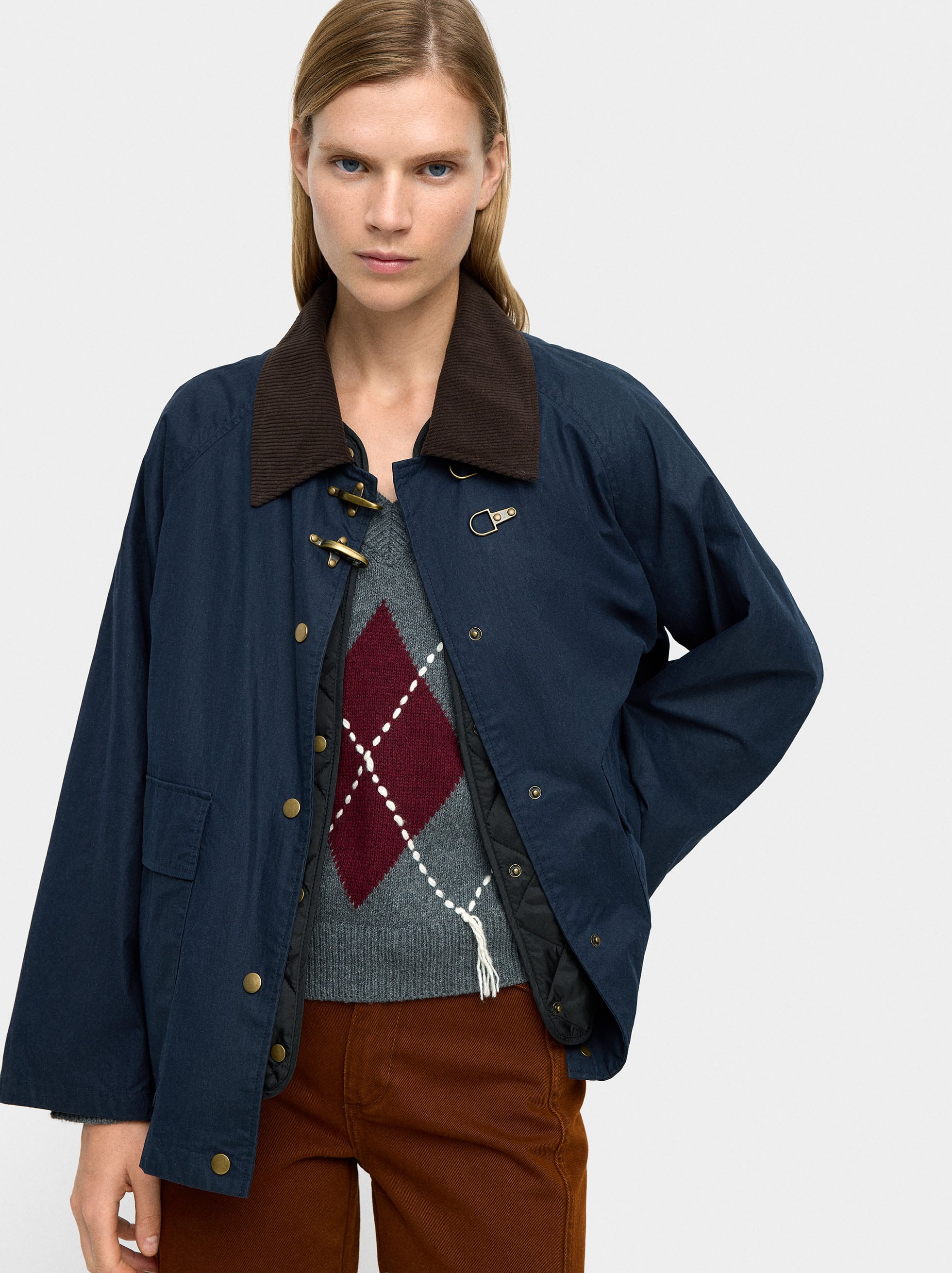 Chaqueta De Algodón Con Chaleco