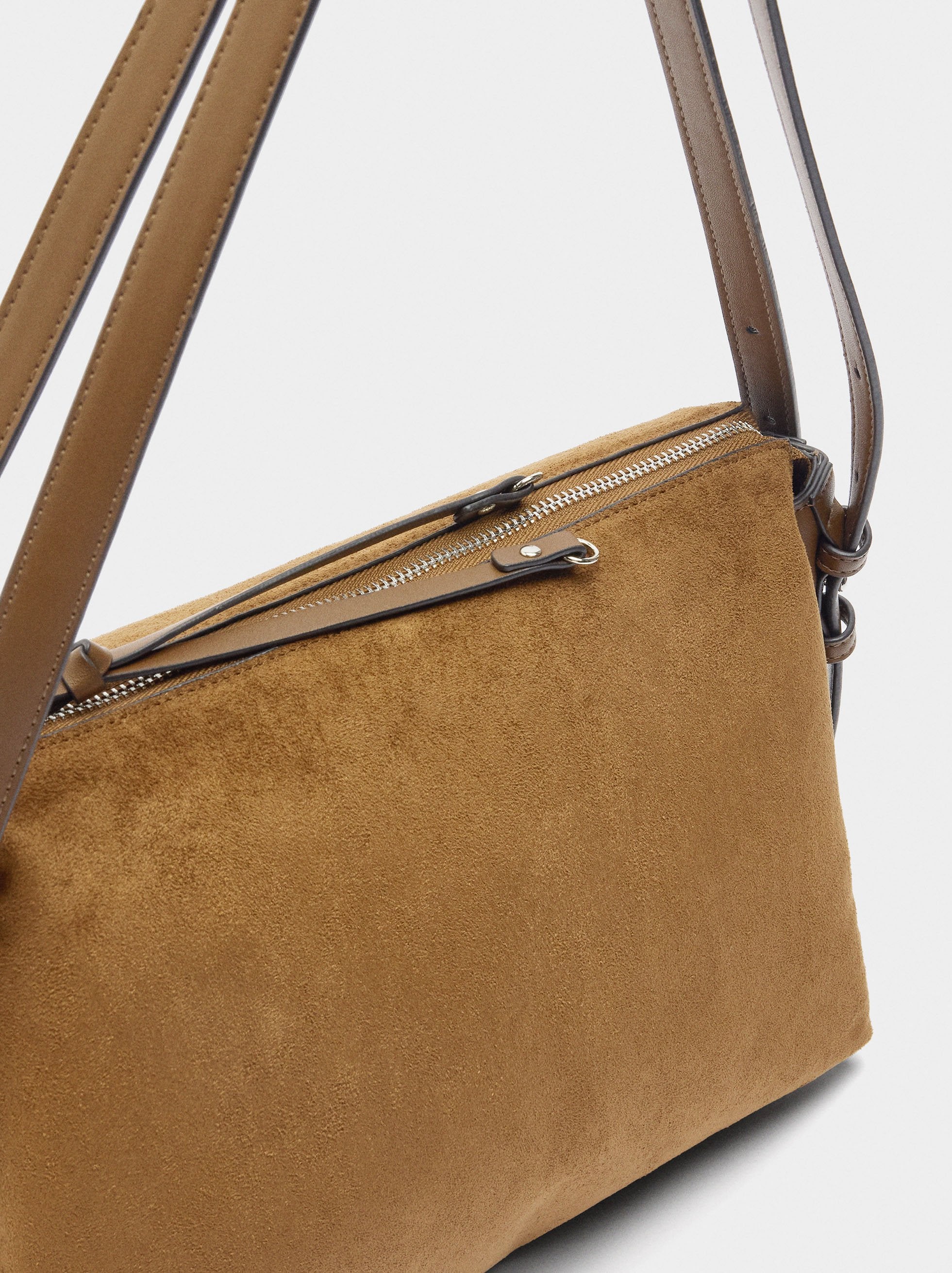 Bolso De Hombro Efecto Piel