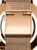 Reloj De Malla Metálica Con Charm De Trébol