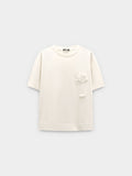 Camiseta De Algodón Con Flor