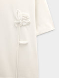 Camiseta De Algodón Con Flor