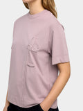 Camiseta De Algodón Con Flor