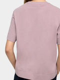 Camiseta De Algodón Con Flor
