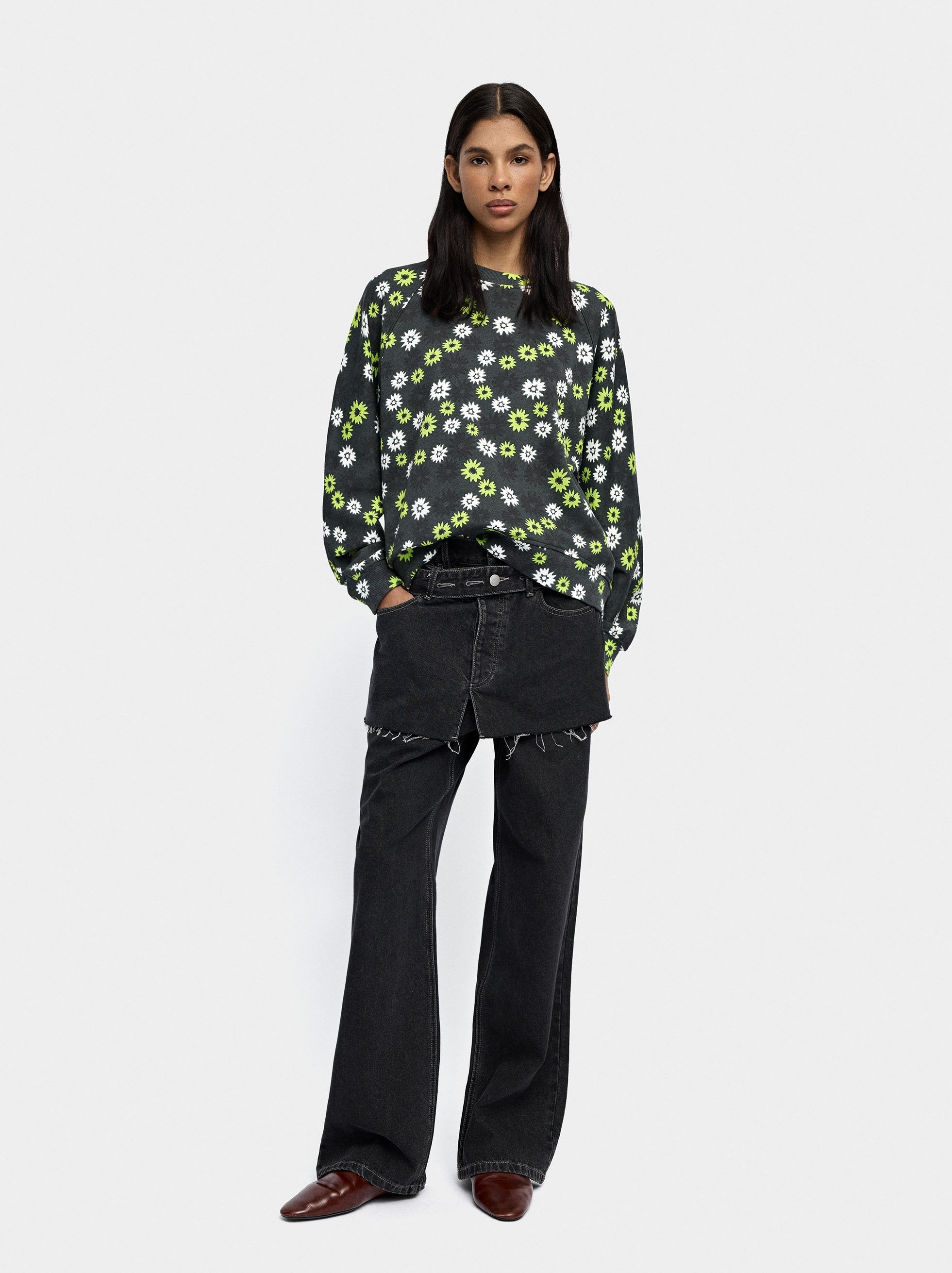 Sudadera Estampada Floral