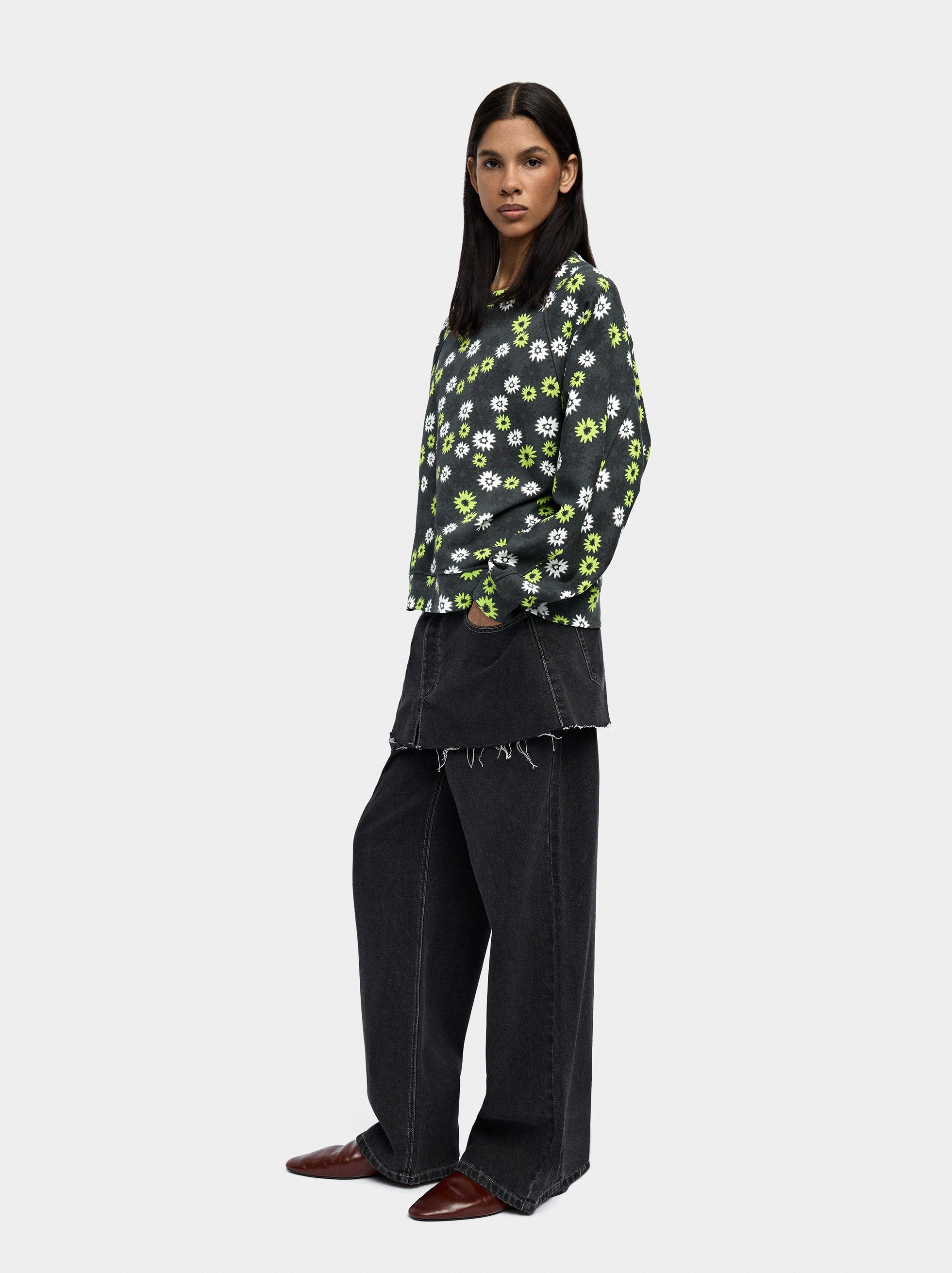 Sudadera Estampada Floral