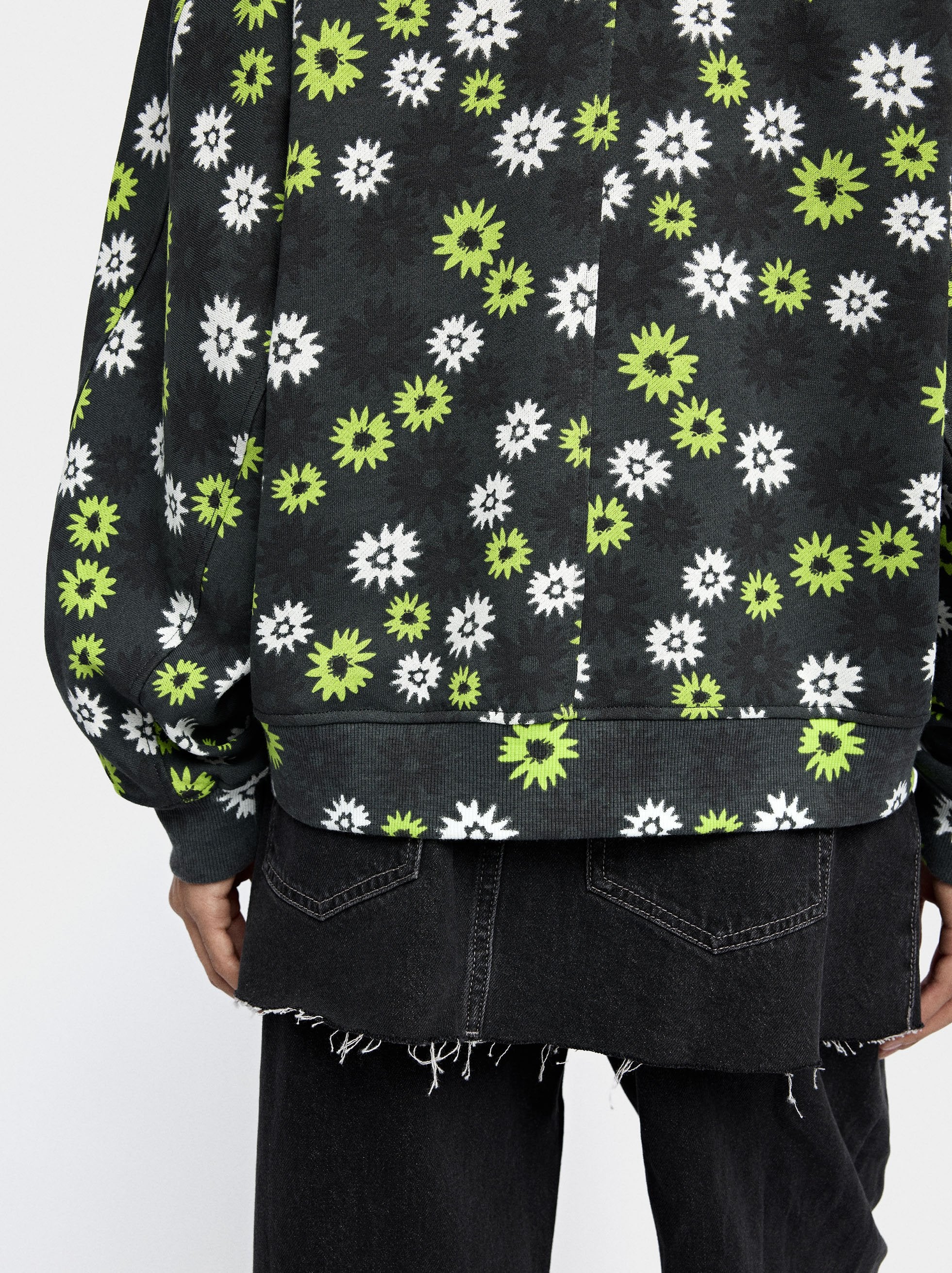 Sudadera Estampada Floral