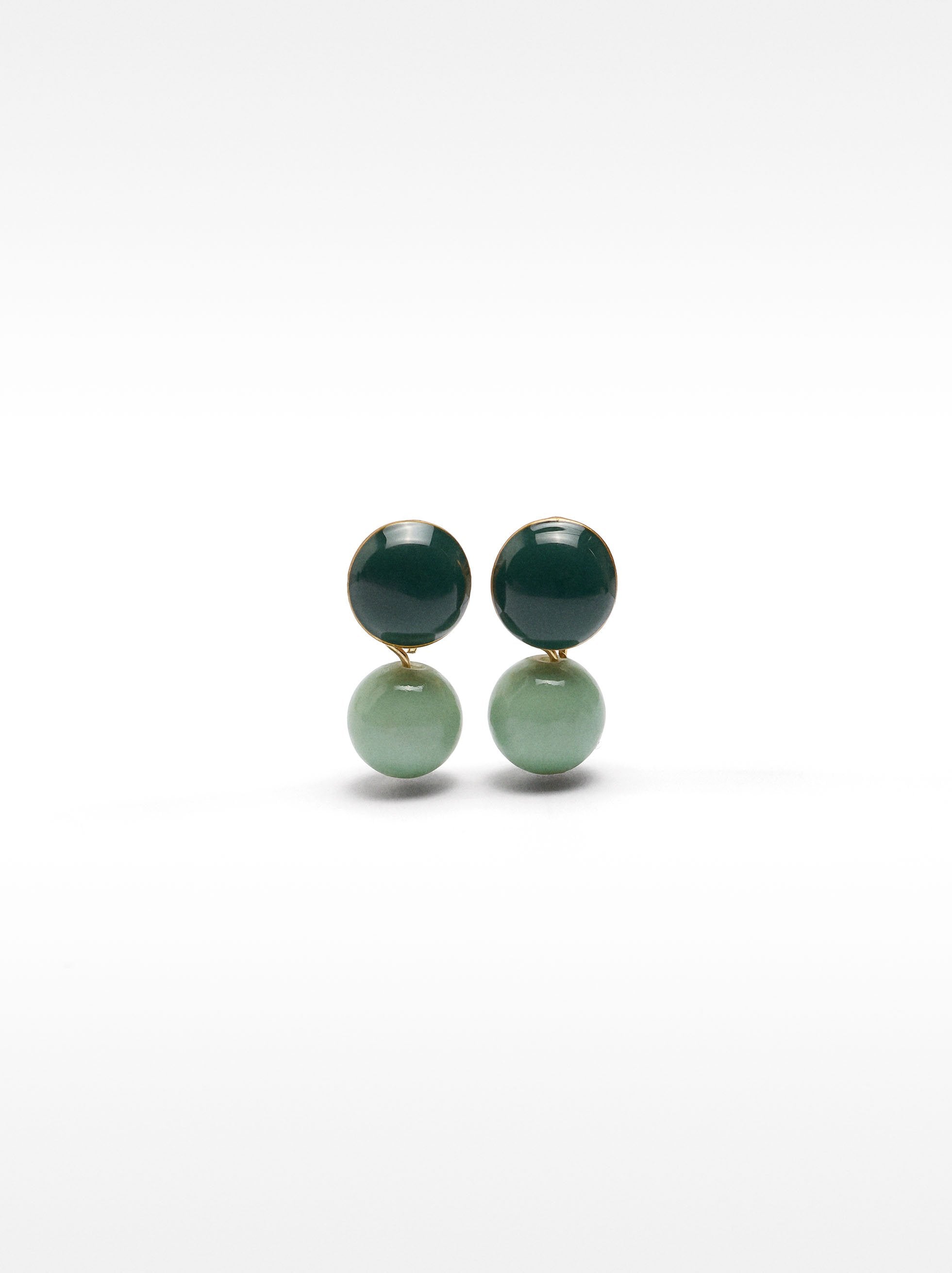 Pendientes Cortos Con Piedras
