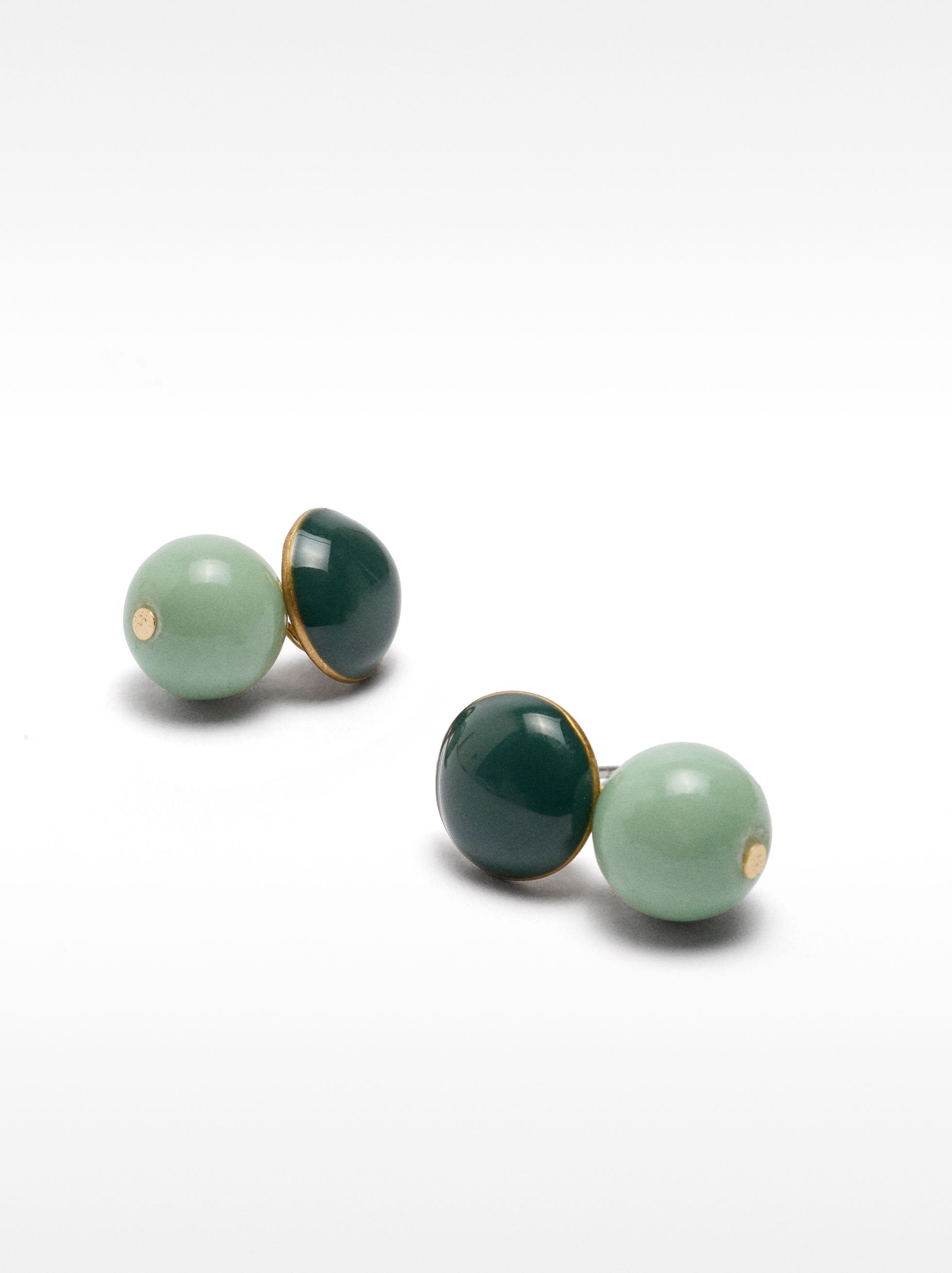 Pendientes Cortos Con Piedras