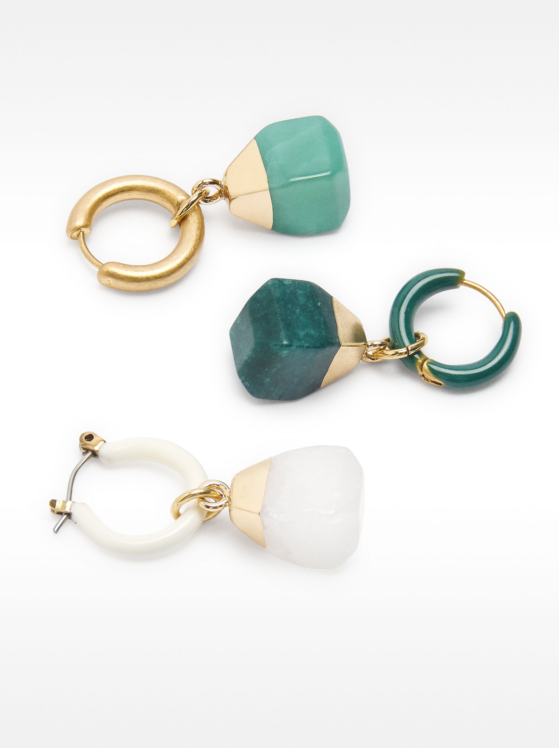 Set De Aros Con Piedras