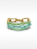 Pulsera Con Cuentas Efecto Piedra