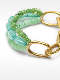 Pulsera Con Cuentas Efecto Piedra