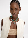 Set De Collares Cortos Con Piedras