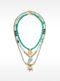 Set De Collares Cortos Con Piedras