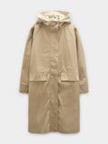 Parka De Algodón Con Capucha Desmontable
