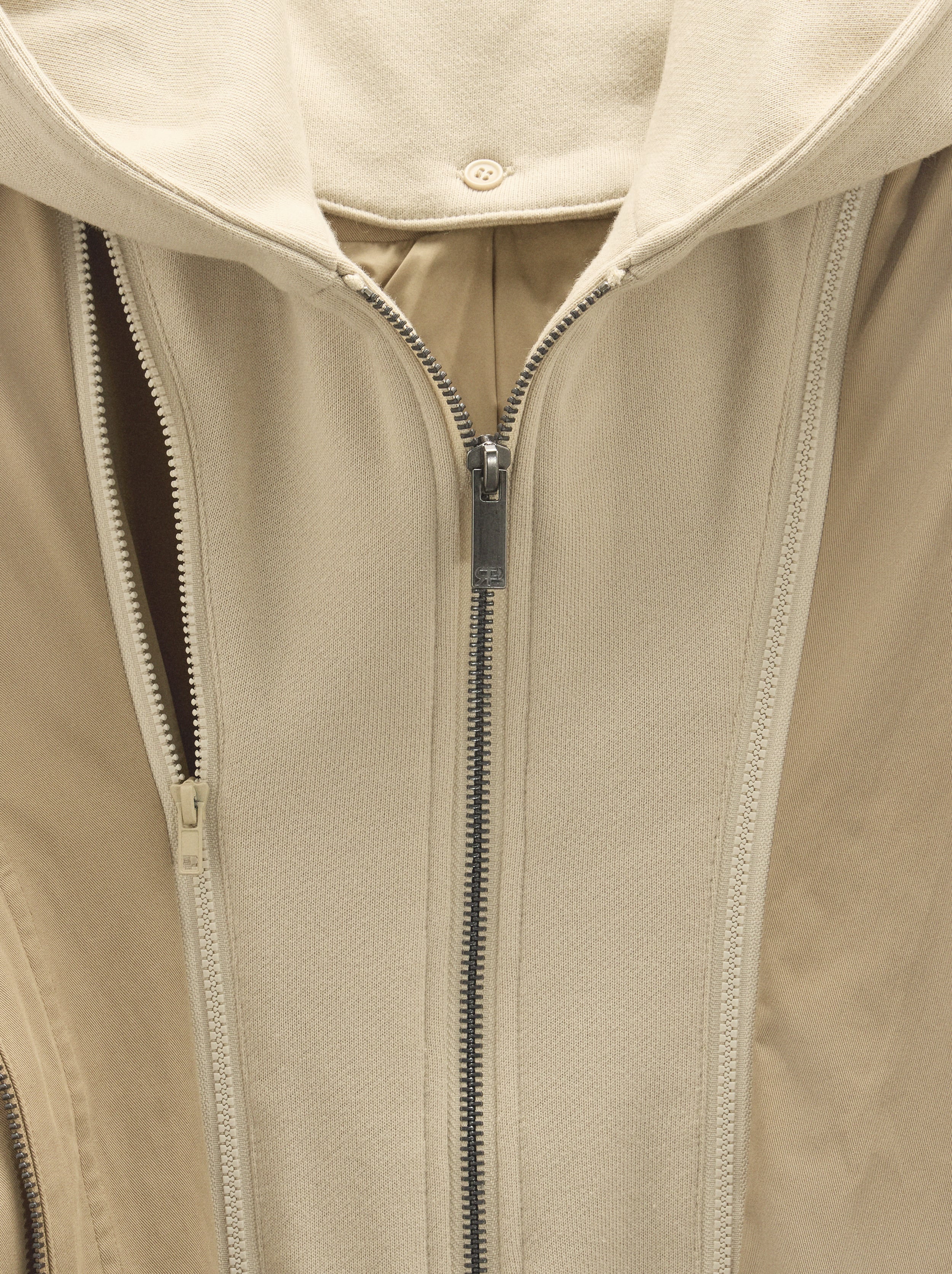 Parka De Algodón Con Capucha Desmontable