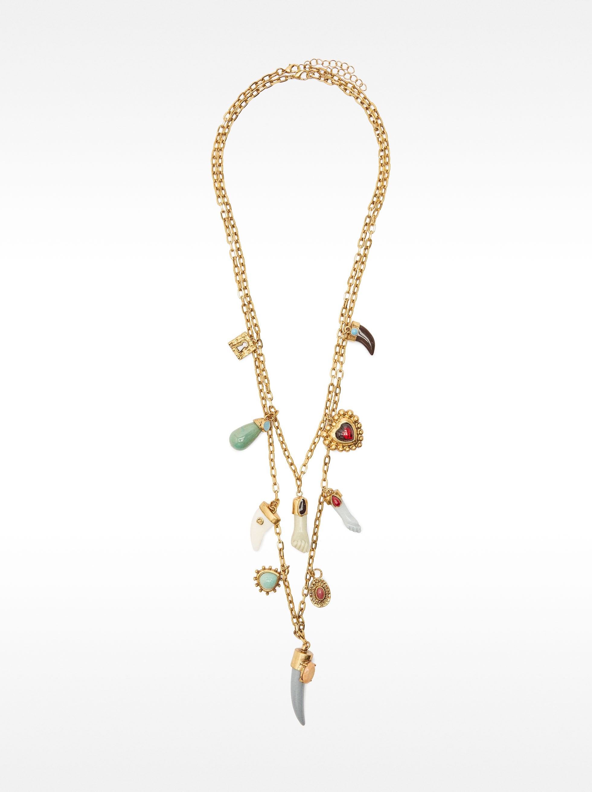 Set De Collares Con Colgantes De Piedras