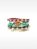 Set De Pulseras Efecto Piedra