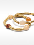 Set De Pulseras Elásticas Efecto Piedra