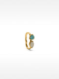 Anillo Doble Con Detalles De Resina