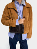 Bolso De Hombro Acolchado Con Solapa