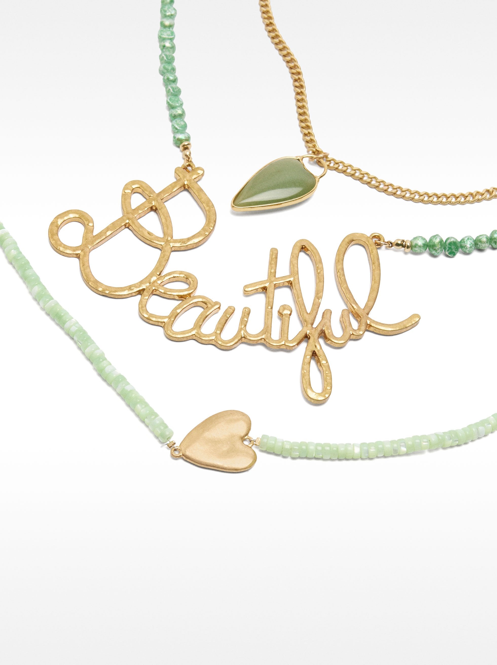 Set De Collares Con Piedras Beautiful