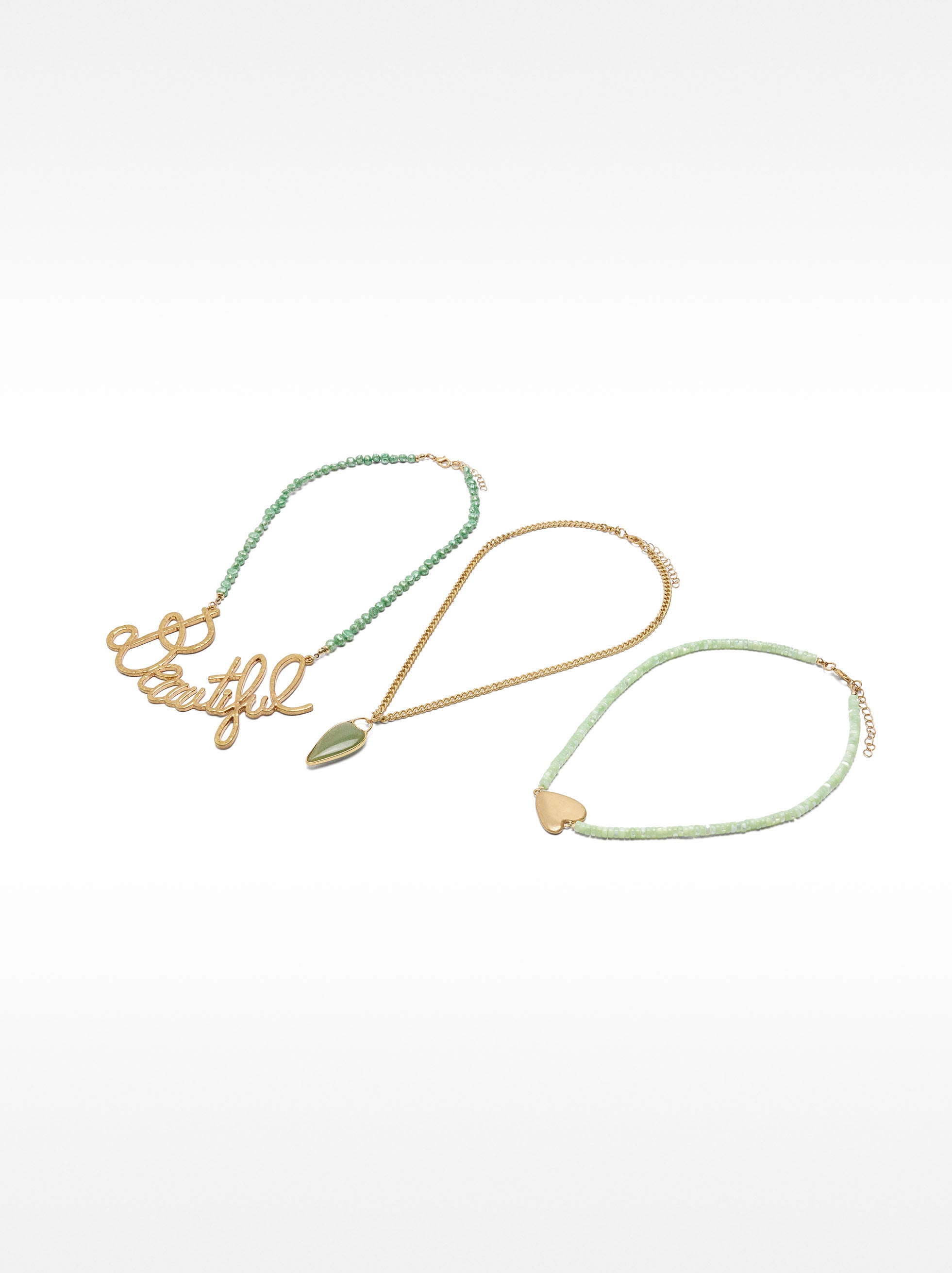 Set De Collares Con Piedras Beautiful