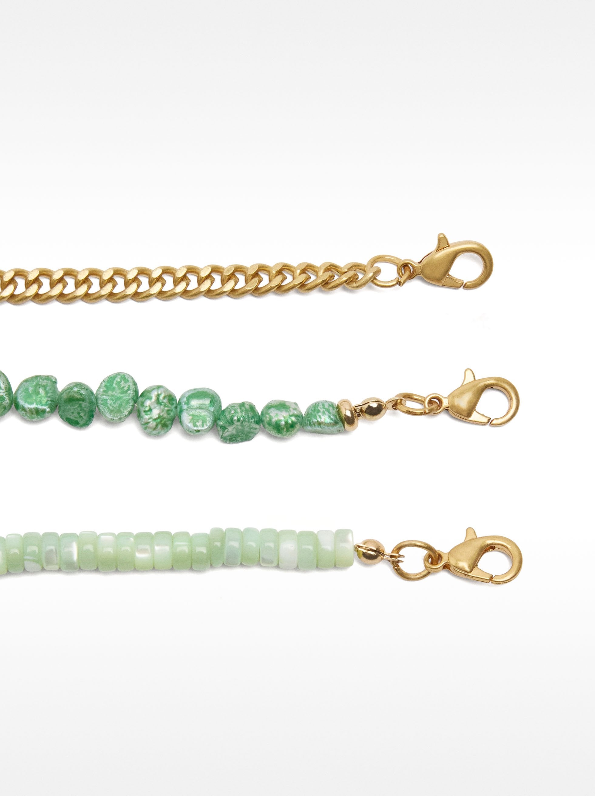 Set De Collares Con Piedras Beautiful