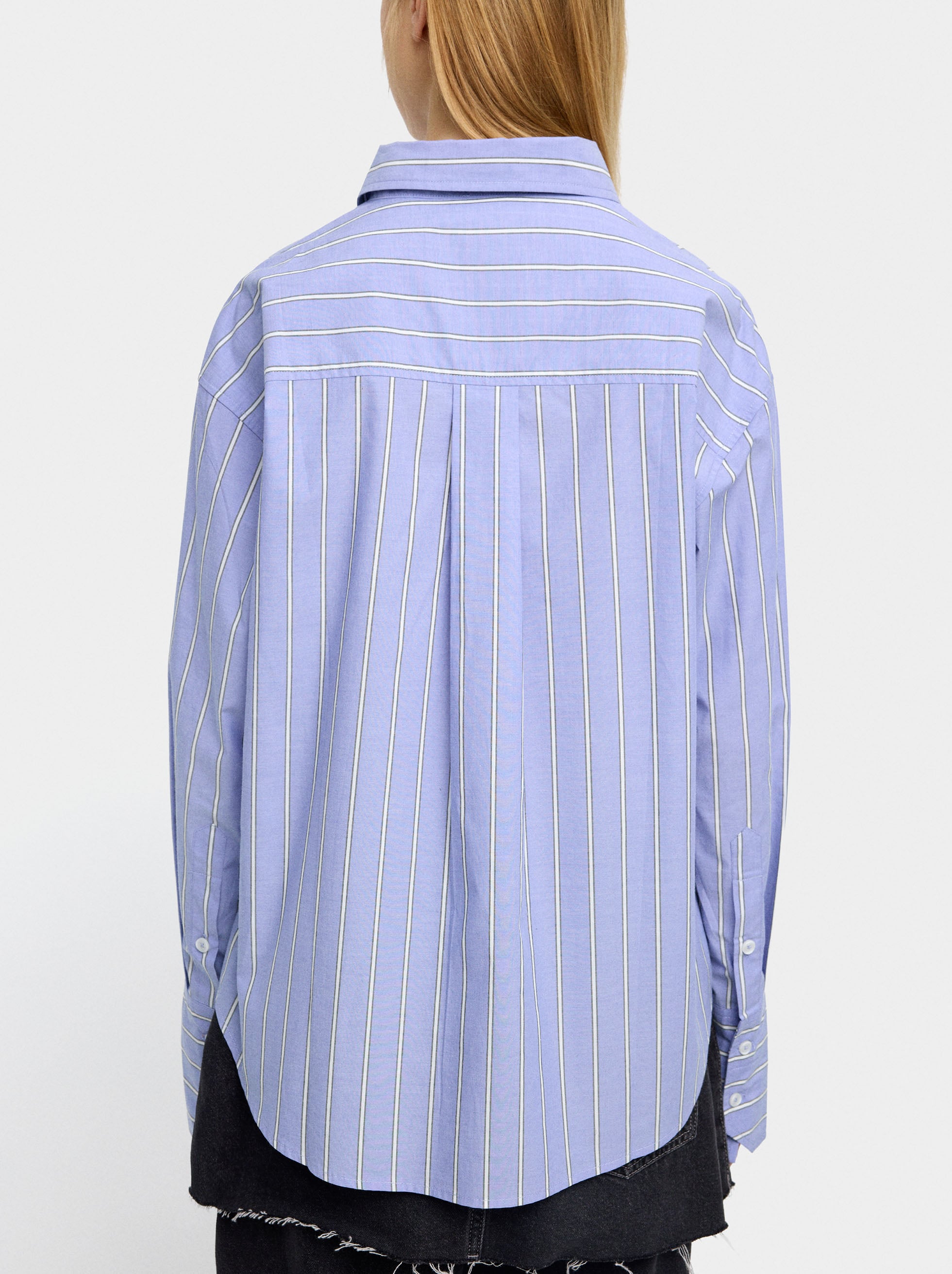 Camisa 100% Algodón A Rayas