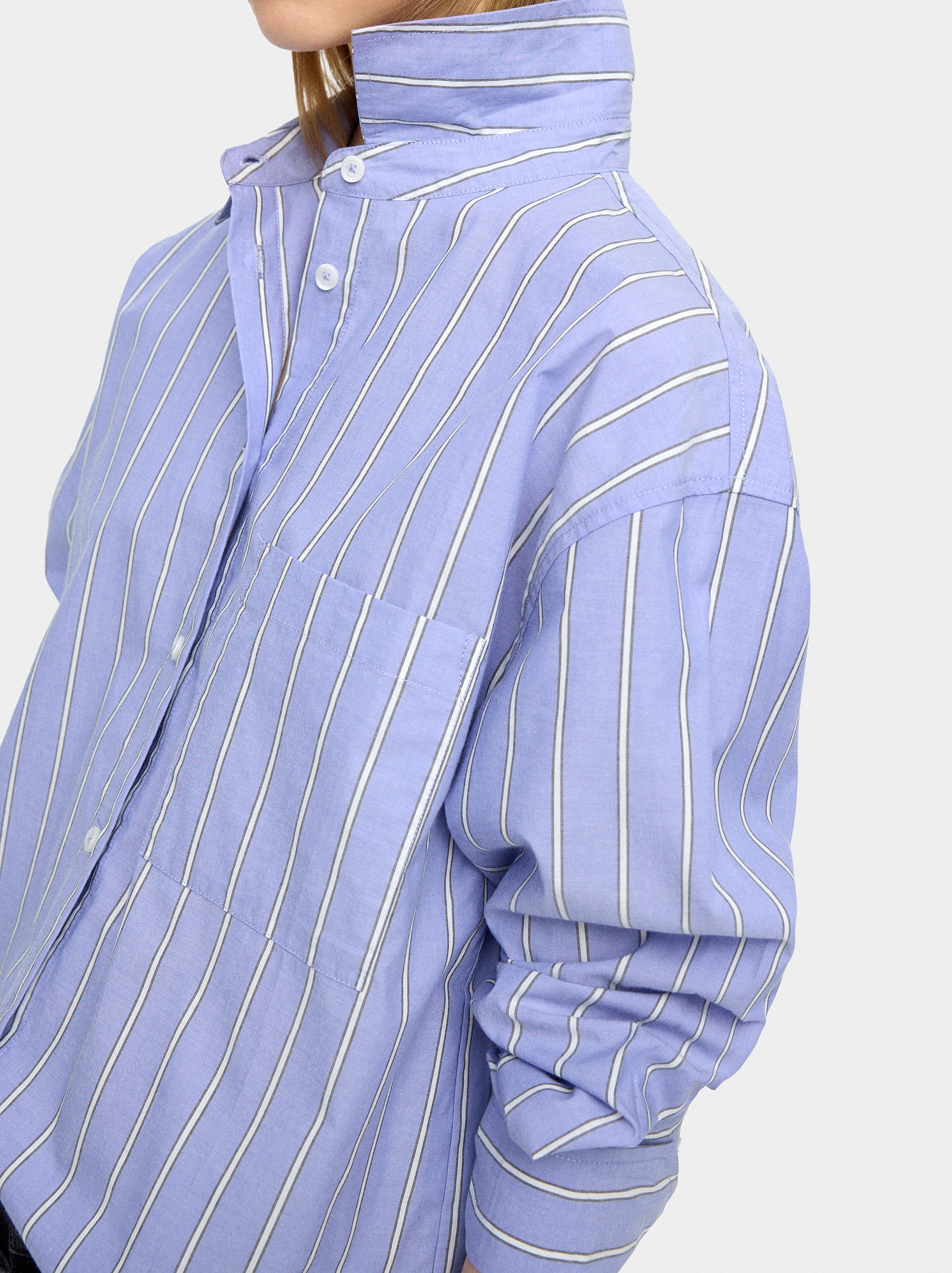 Camisa 100% Algodón A Rayas