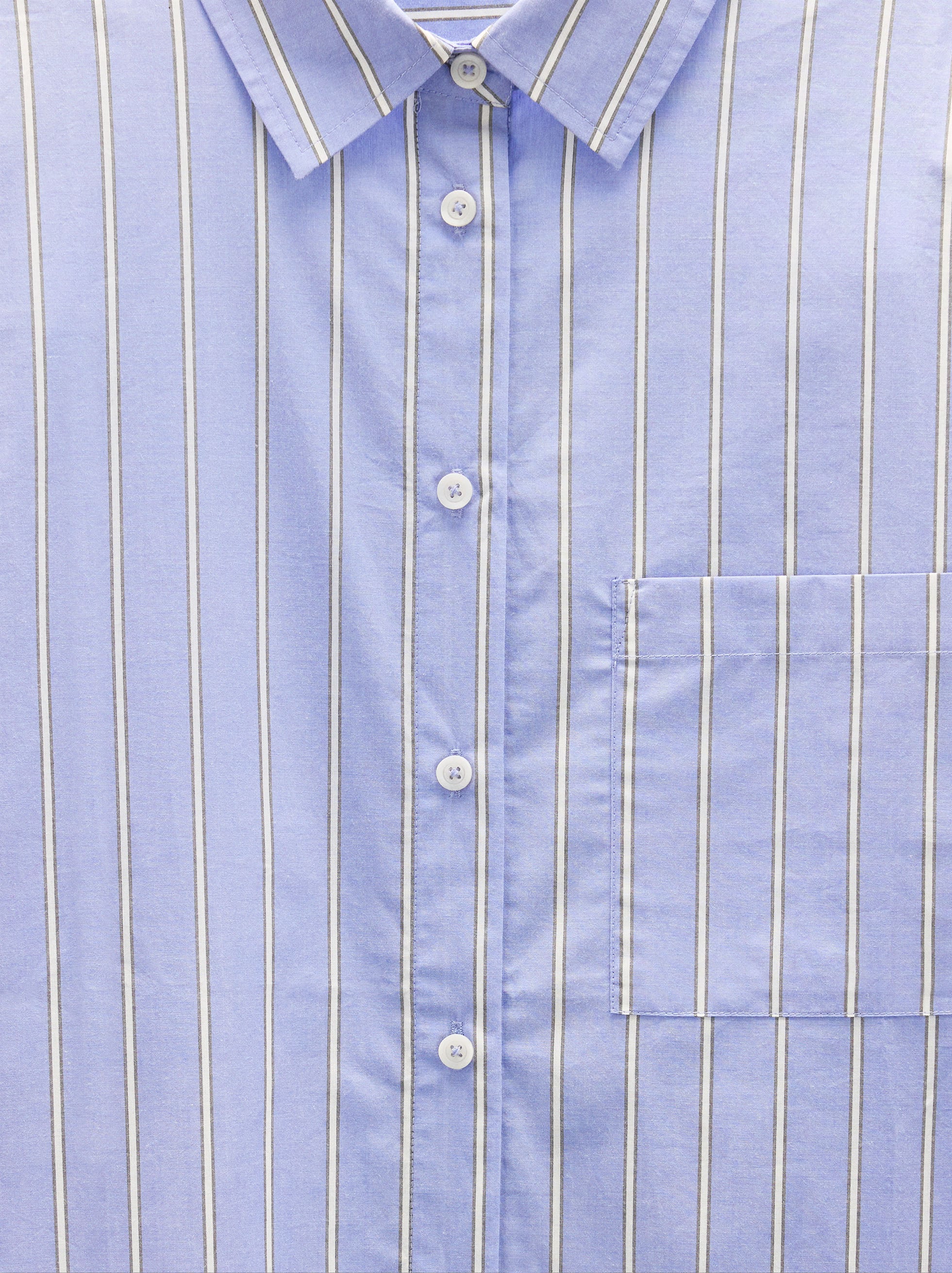 Camisa 100% Algodón A Rayas