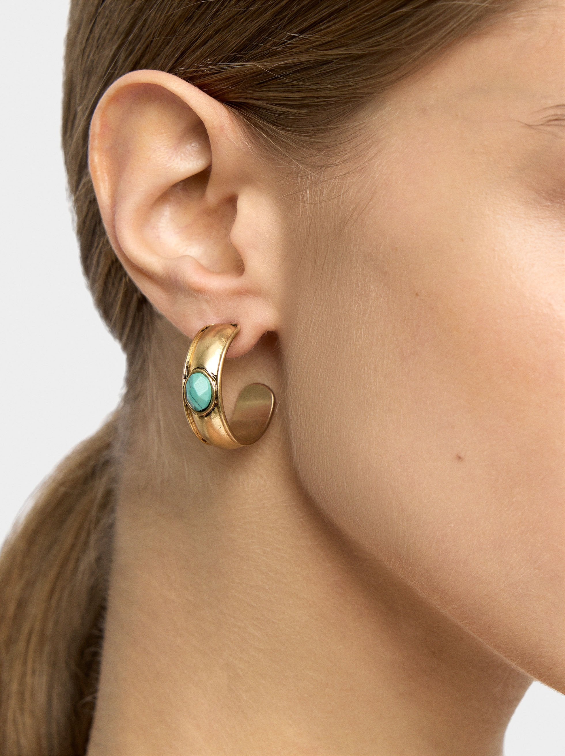 Aros Con Piedra