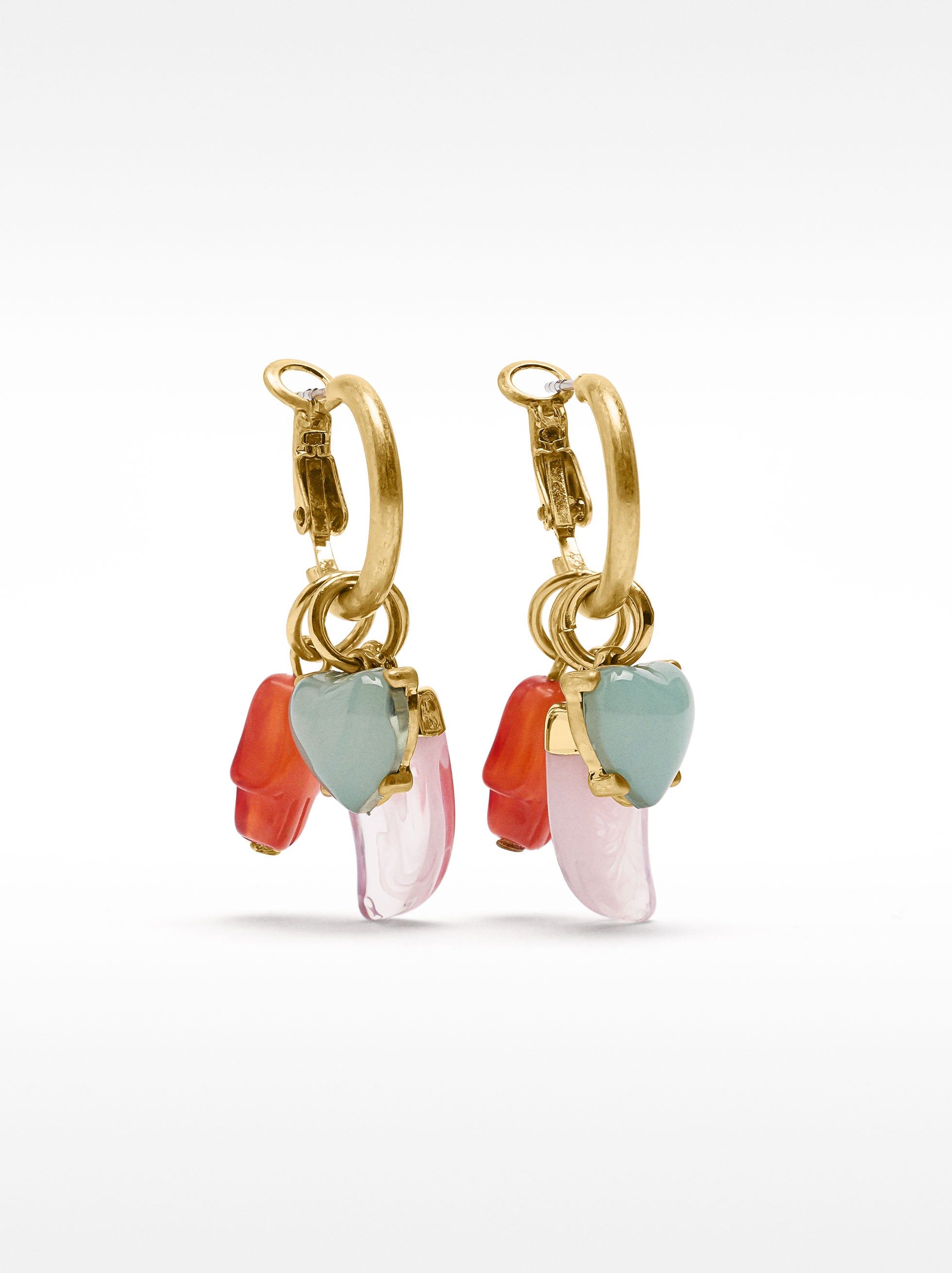 Aros Pendientes De Resina
