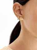 Set De Pendientes Dorados