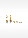 Set De Pendientes Con Piedras